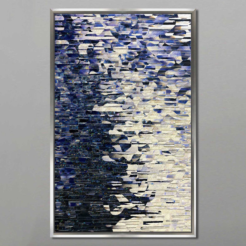«Psalm 104: 2 The Curtain Of Heaven» par Mark Lawrence - impression, Cadre flottant argent, H 33,5 po x l 21,5 po x P 2 po