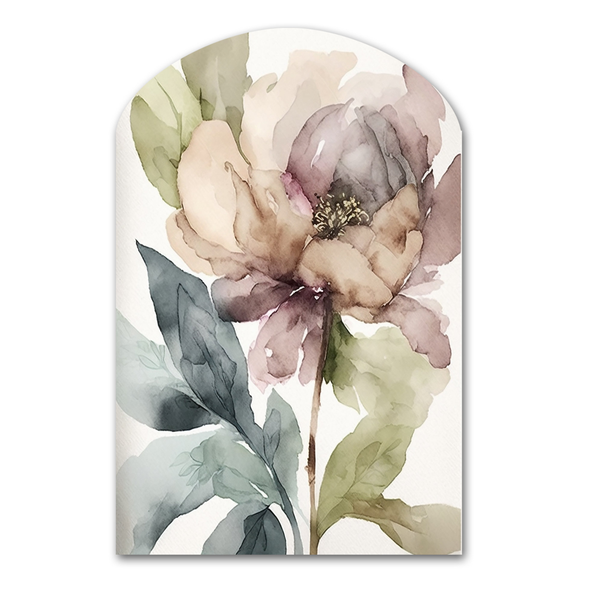 Lark Manor™ Pink Watercolour Peony Blossoming II - Floral Peony Arch ...