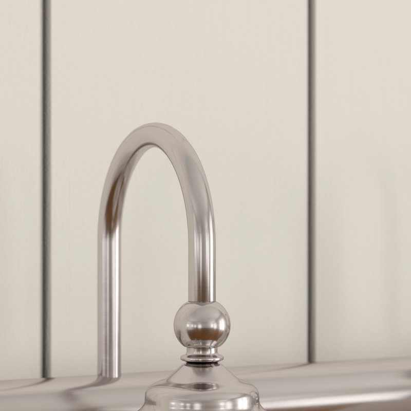 Luminaire pour meuble-lavabo à 4 lumières à intensité variable en verre chromé Busch, Chrome