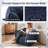 Kirtis Teddy Fabric Bean Bag Chair Foam Filled Bean Bag Sofa for Living Room-1376811737