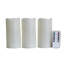 Wavy Top LED Unscented Wax Pillar LED Candles