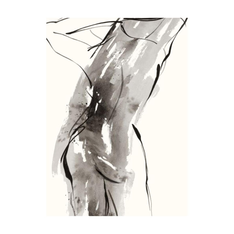 Delicate Motion III Painting by FORM Design Studio, 34" H x 24" W x 1.5" D, Image Brush Gel