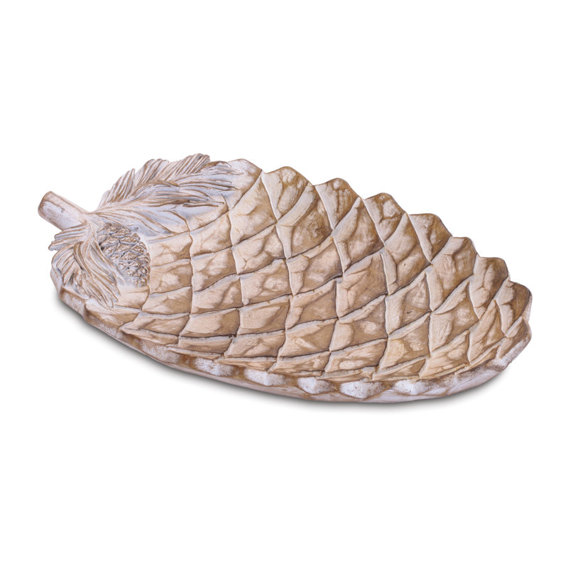 Rustic Pine Cone Serving Platter (Set of 2)