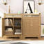 Sideboard Cabinet With Adjustable Shelf & Drawer For Sundries Storage In Dining Room, Kitchen Modern Island Countertop Space