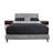 Queen Upholstered Bed With 2 Nightstands