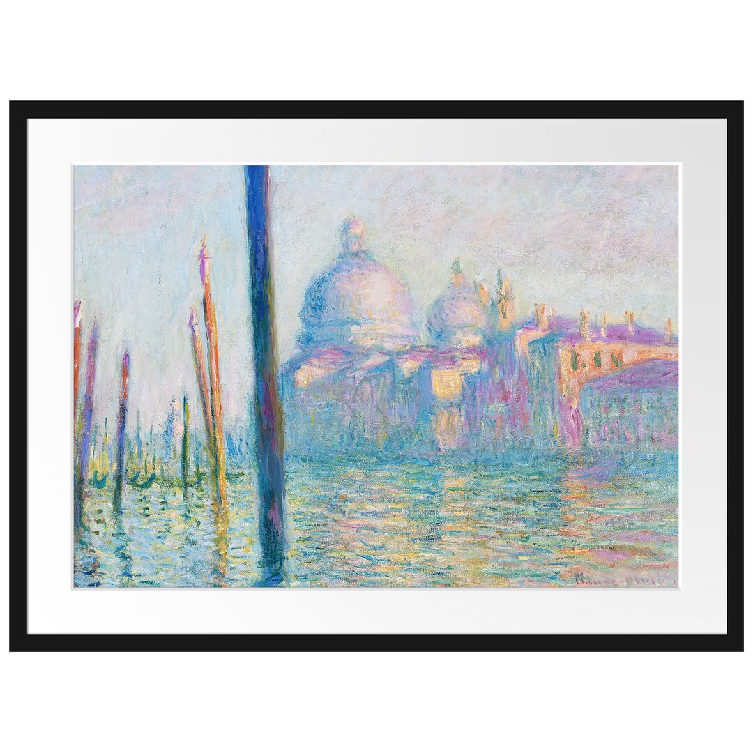 Gerahmter Kunstdruck The Great Canal Venice von Claude Monet