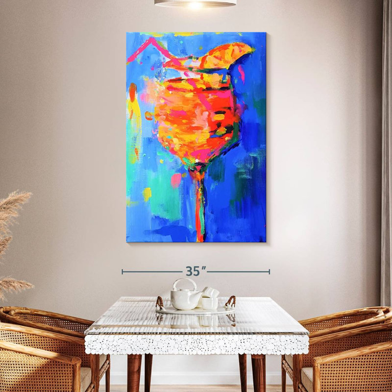 Yarlin Aperol Spritz I, 51" H x 34" W