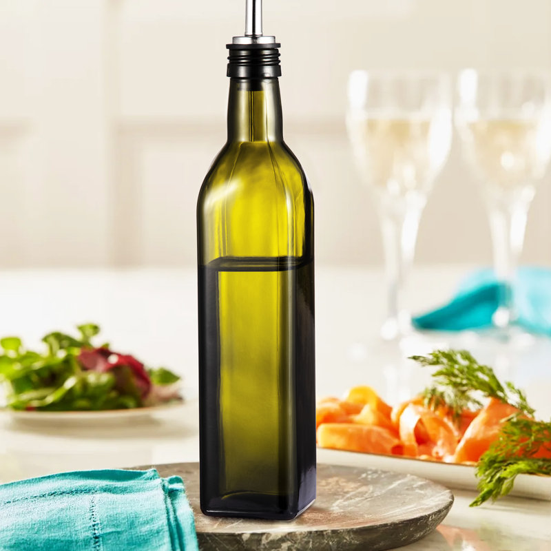 17ml Glass Single Oil / Vinegar Cruet, Green