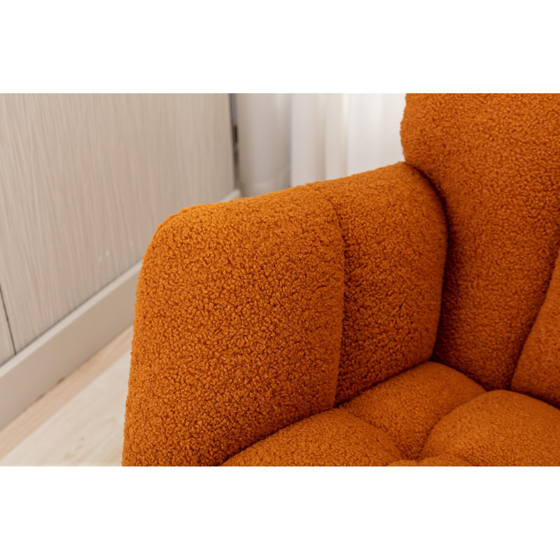 Chaise de chambre de bébé à bascule Teddy, Orange