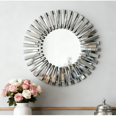 Freelon Round Decorative Bathroom  Wall Mirror