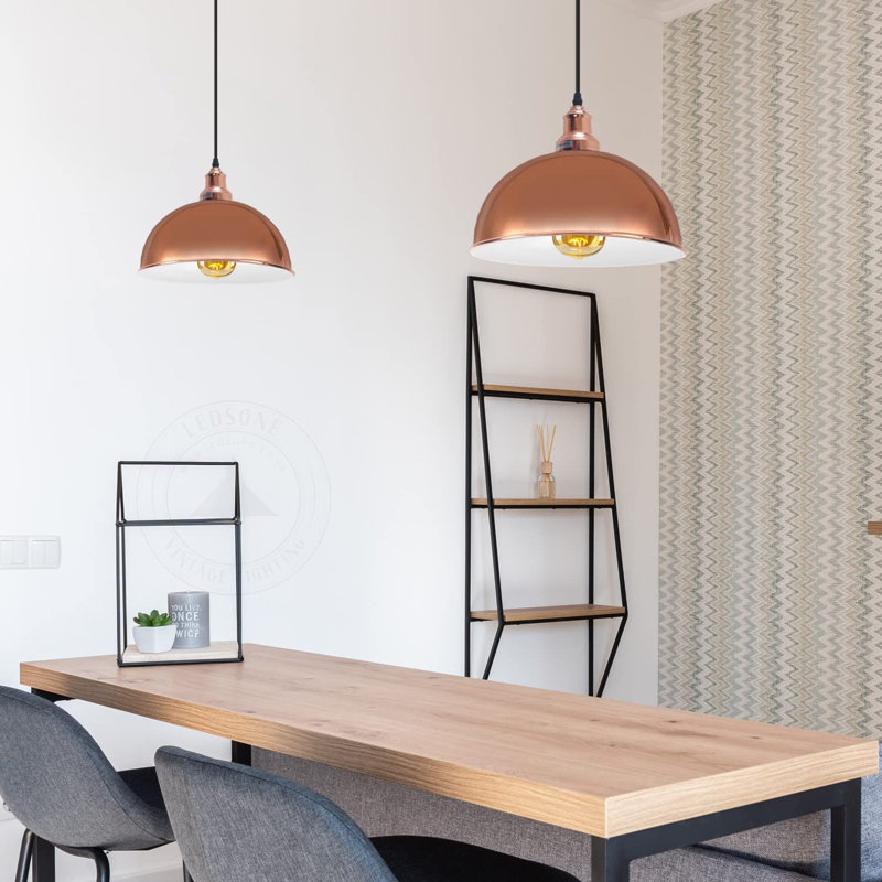 17 cm H Bowl Lamp Shade ( Uno ), Rose Gold