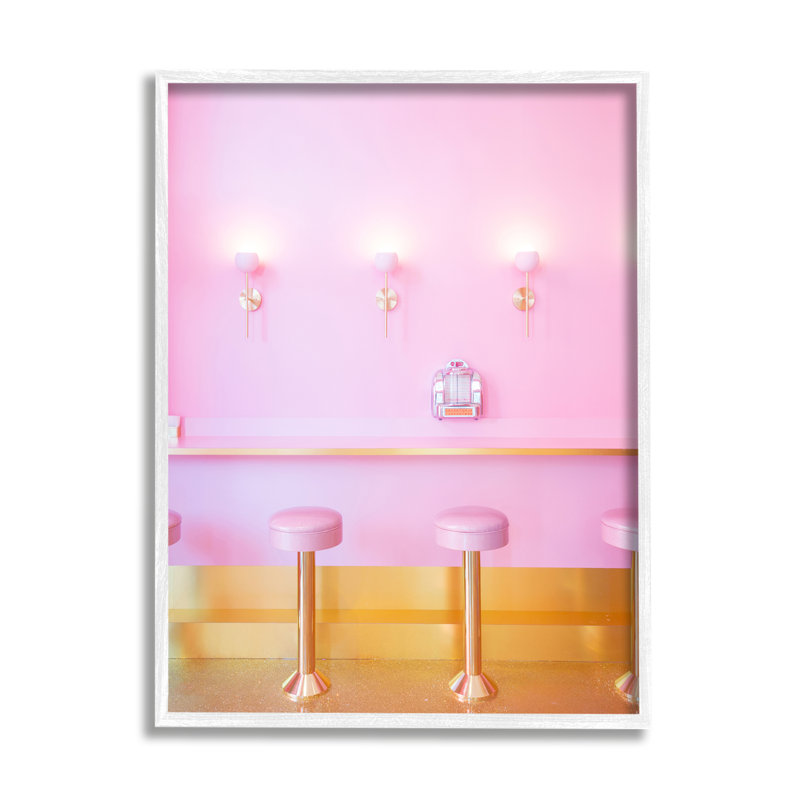 Rose pastel par Lish Creative, H 20 po x l 16 po x P 1,5 po, Giclée encadrée blanc bord de mer
