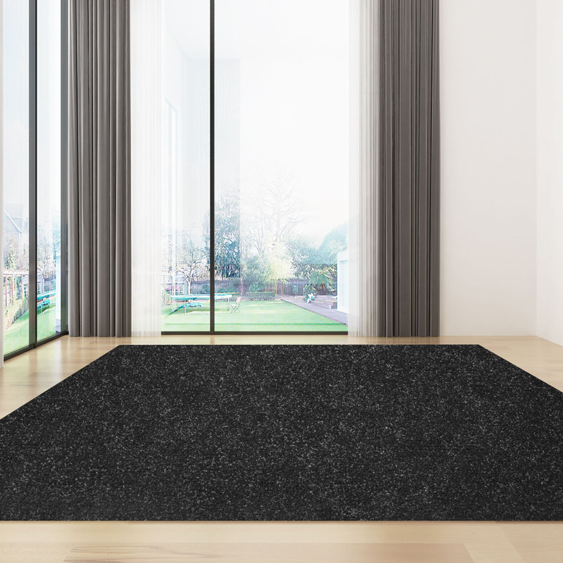 Carreau de polyester l 72 po x L 354 po, Noir