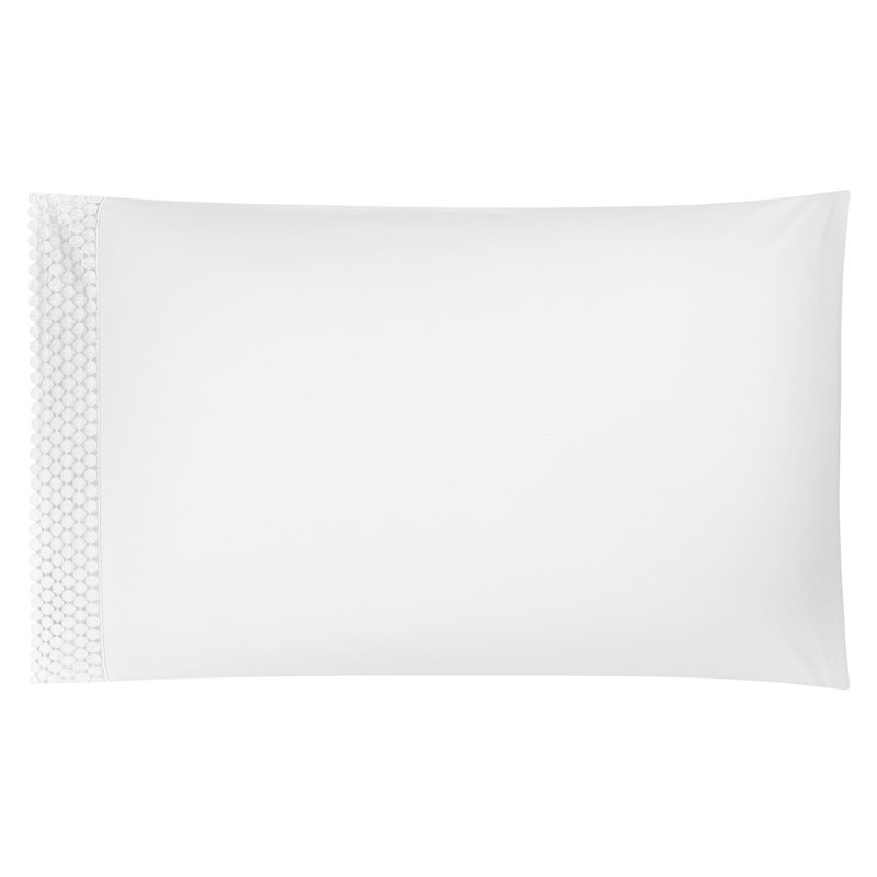 Magnolia Pillow Case, white-white, Standard