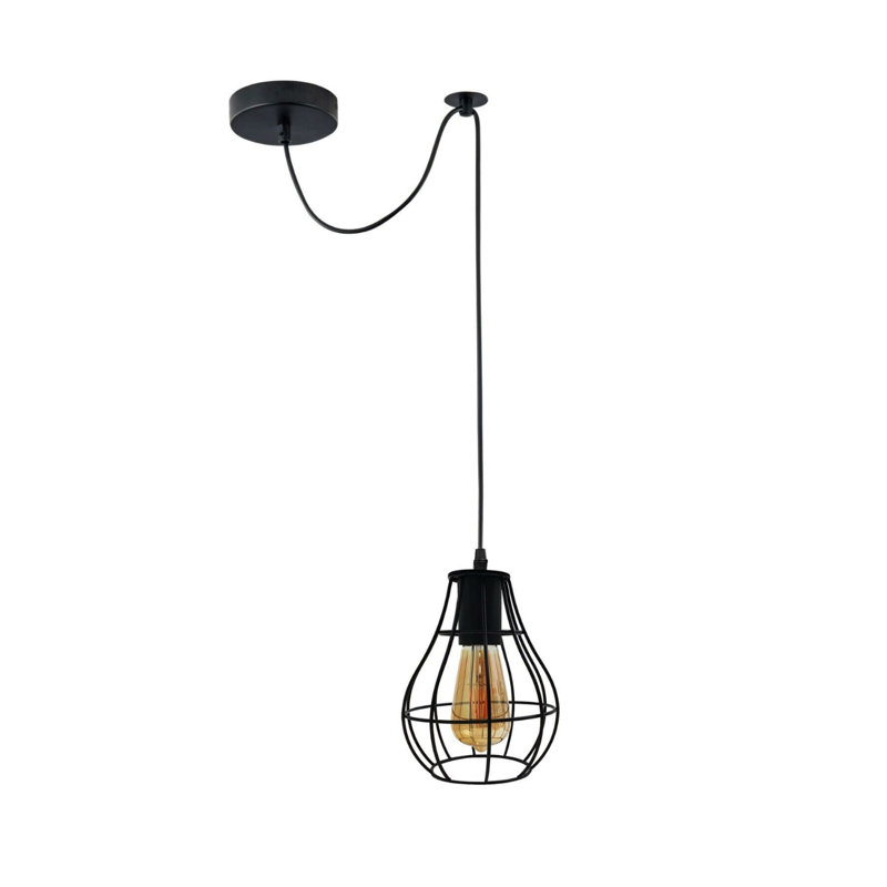 Clune 1 - Light Black Geometric Pendant
