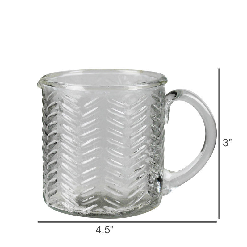 Carafe avec motif à chevrons, verre 8 oz