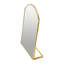 Miroir sur pied en métal arqué Pembreley