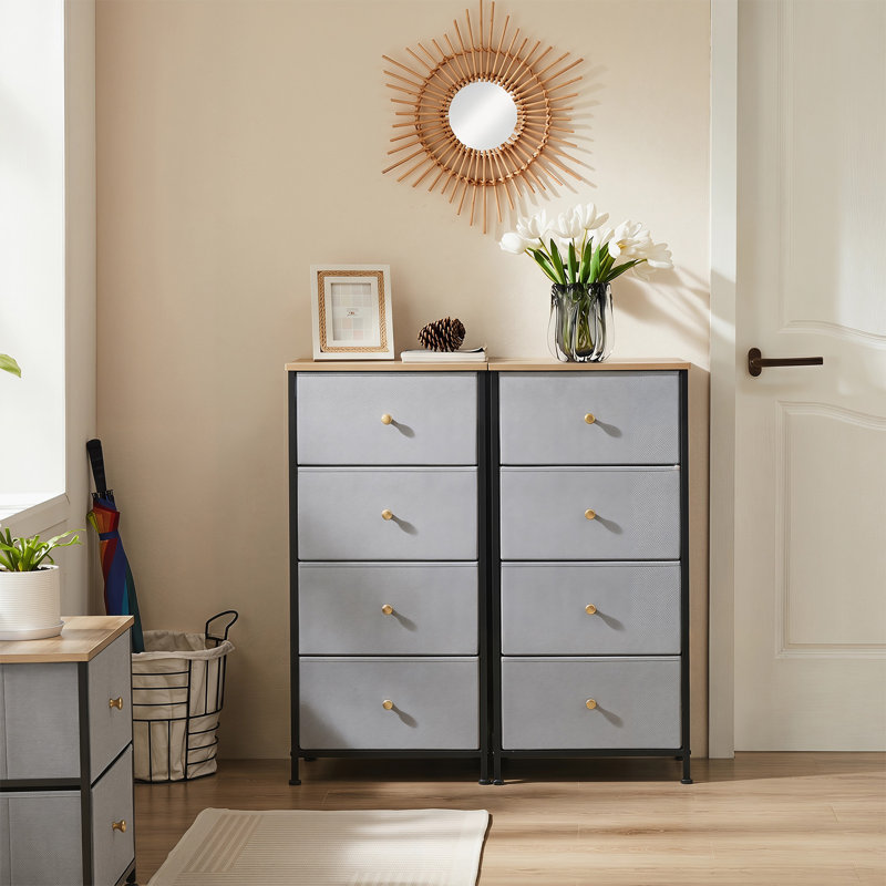 Commode de rangement 4 tiroirs Enegess, Blue