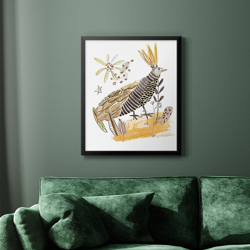 Toile encadrée de qualité supérieure «Glowing Garden at Dusk III» - prête à être accrochée, Noir, H 24 po x l 20 po