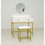 Ensemble coiffeuse avec miroir et tiroirs de rangement