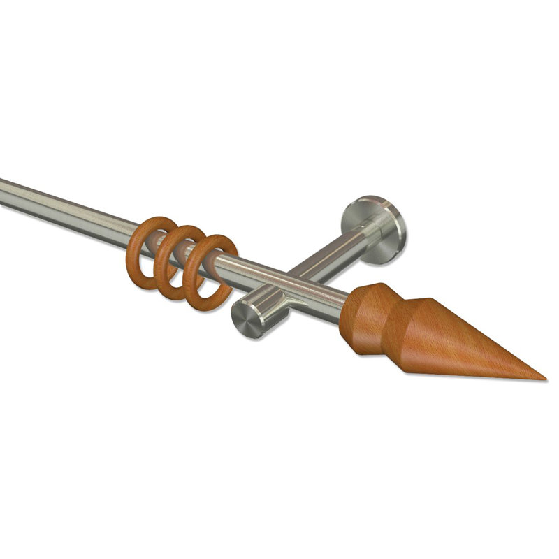 Faron Curtain Pole Set, 5cm H x 480cm W x 11cm D