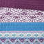 Courtepointe réversible pré-lavée mauve - Douceur de chambre à coucher avec taies décoratives de style élégant