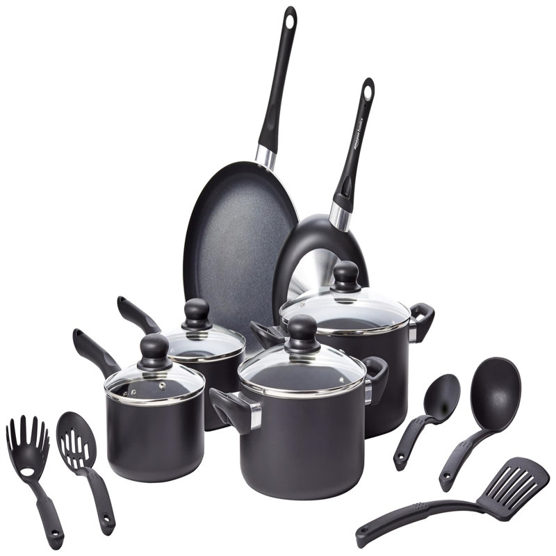 15 - Piece Non-Stick Aluminum Cookware Set
