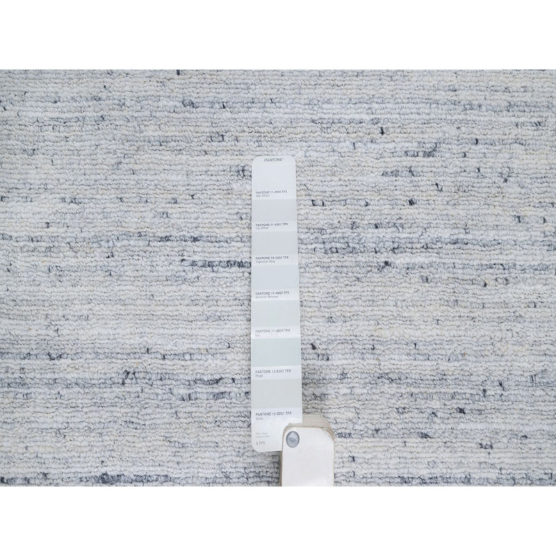Tapis surdimensionné en laine pure tissé à la main gris 12 pi x 14 pi 10 po 8F5FCF70FA364019BCD8911228EC9EC3