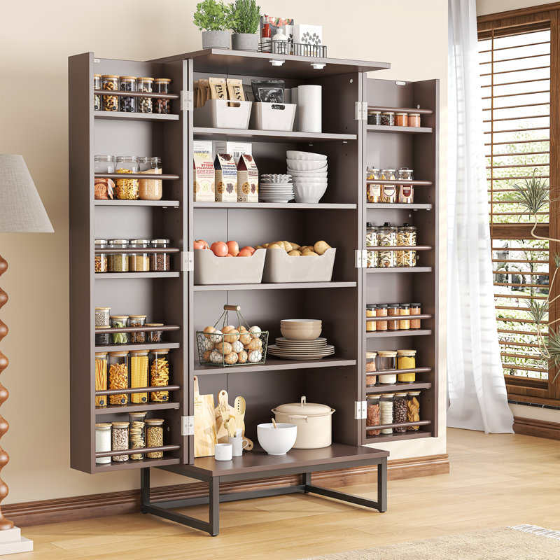 Lisbed 51'' Kitchen Pantry, Brown