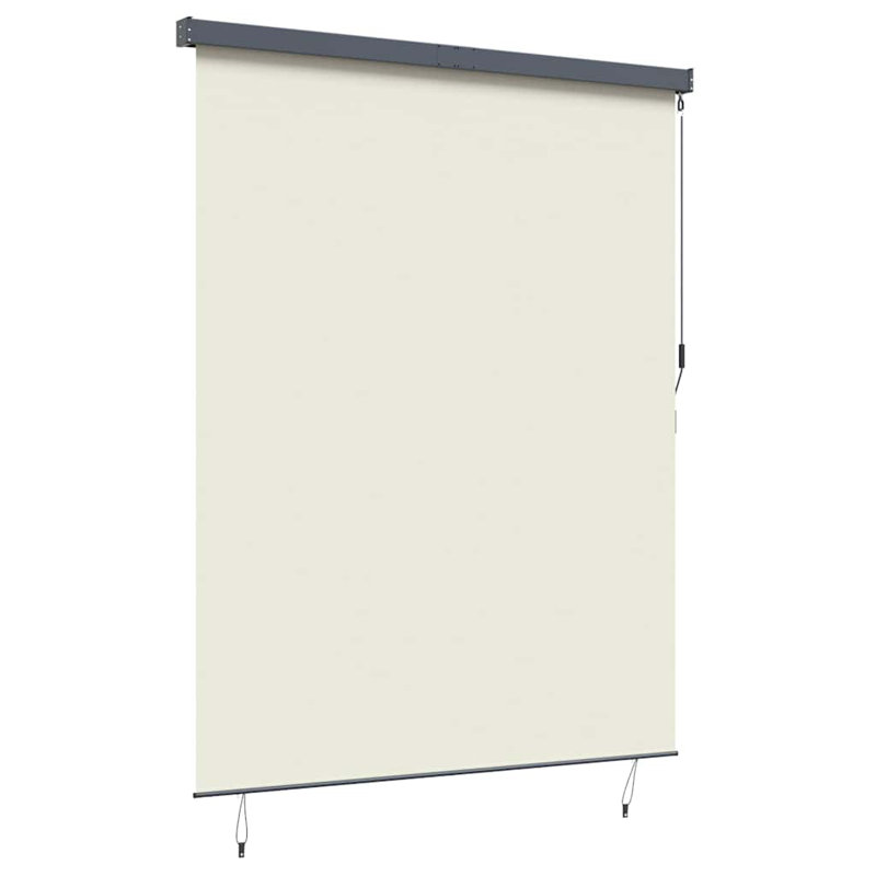 Vidaxl Outdoor Roller Blind Striped Fabric, Cream, 250cm L x 200cm W
