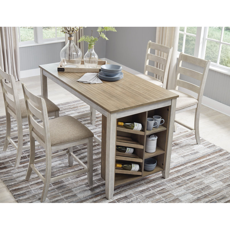 Table de salle à manger à hauteur de comptoir et tabourets Skempton, 5