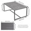 Marble Coffee Table Rectangle Sintered Stone Top Side End Table With Metal Frame-1208565084