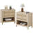 Nightstands, Farmhouse Bedside Table With 2 Drawers And Storage Shelf-1171350637-1162975744