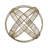  Decorative Metal Orb Sculpture - Decorations For Living Room Or Coffee Table Statues - Stylish Decorative Objects Figurine For Home Decor - 10", Gold-618126229