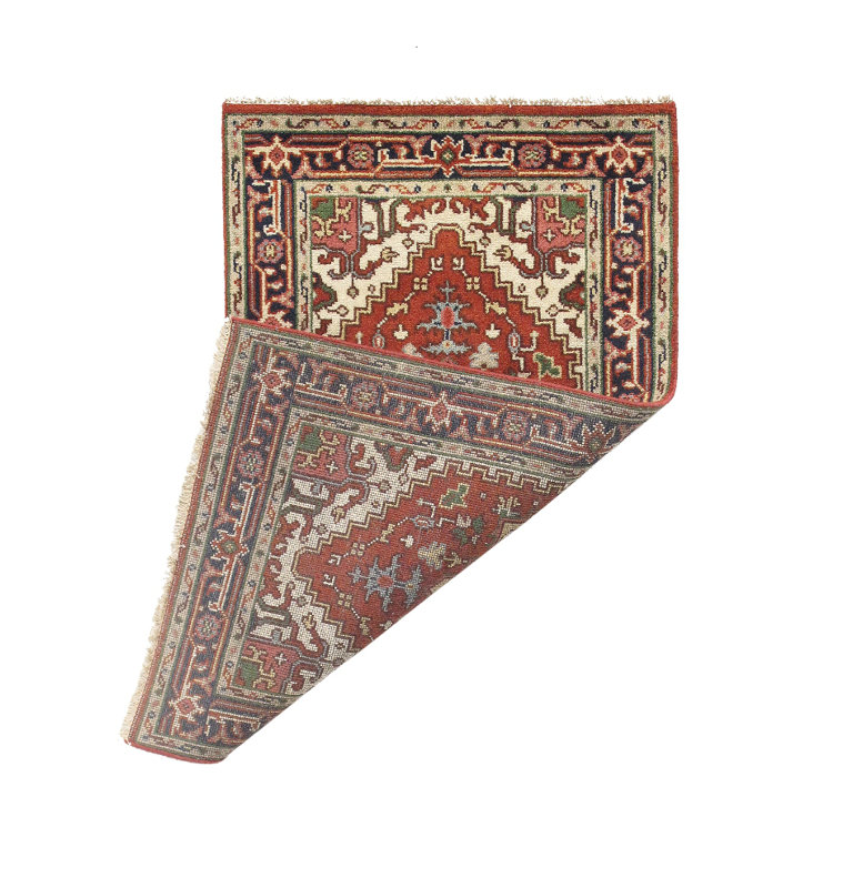 Rust Persian Serapi design rug 3'X 5'