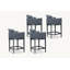 Tabourets de bar à dossier en oléfine pour terrasse Patio Simplicity-79843063