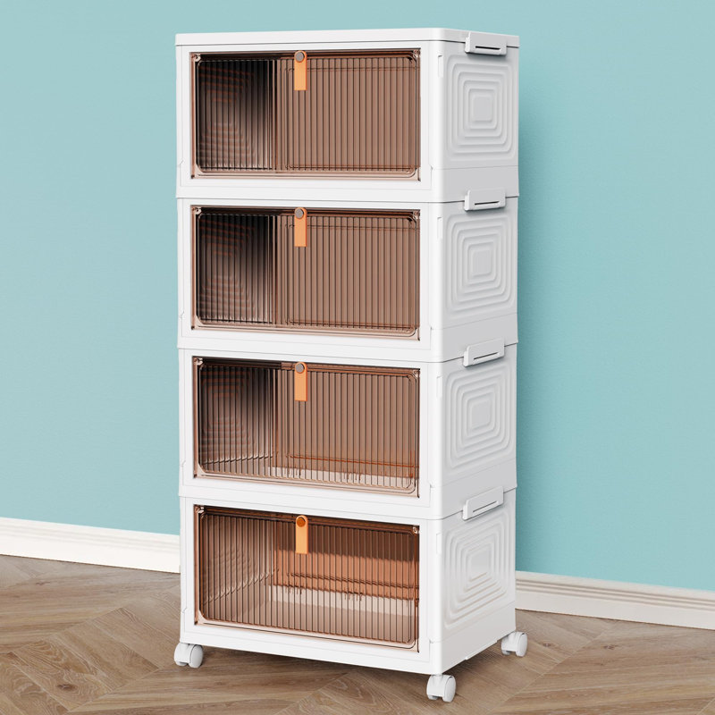 Rangement à 4 niveaux pour bacs et boîtes de rangement