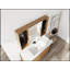 Armoire de salle de bain murale 43,7 pouces avec rangement, porte réglable et accessoires pour des solutions de rangement modernes et efficaces.