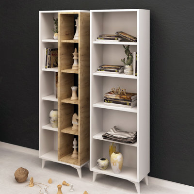 Janik 63.78" H x 39.37" W Geometric Bookcase by East Urban Home
