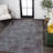 Sarok Ornate Persian All-Over Machine-Washable Purple/Gray Rug-1840703018