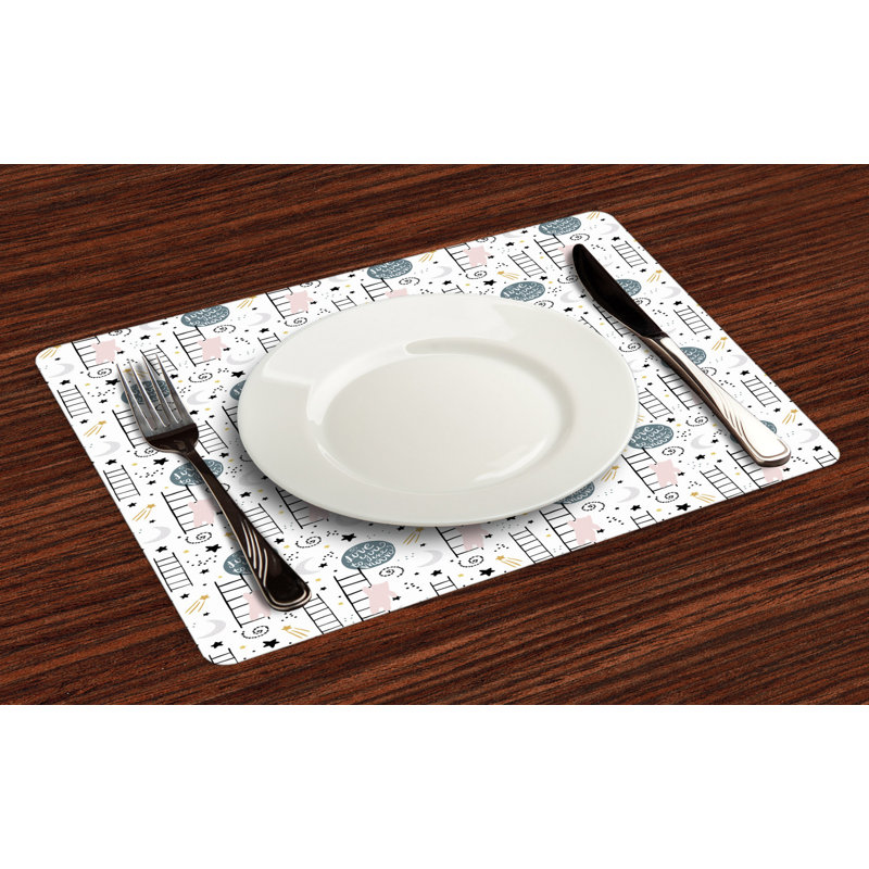 Polyester Floral Rectangle Placemat