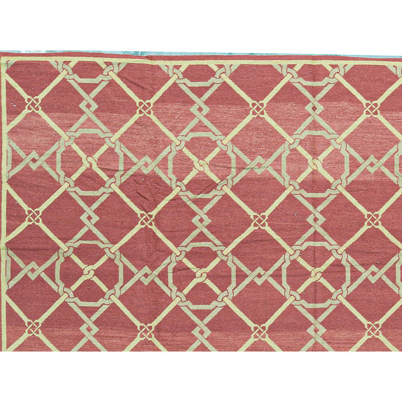 Wool Geometric Area Rug, Rectangle 5'10" x 8'10"