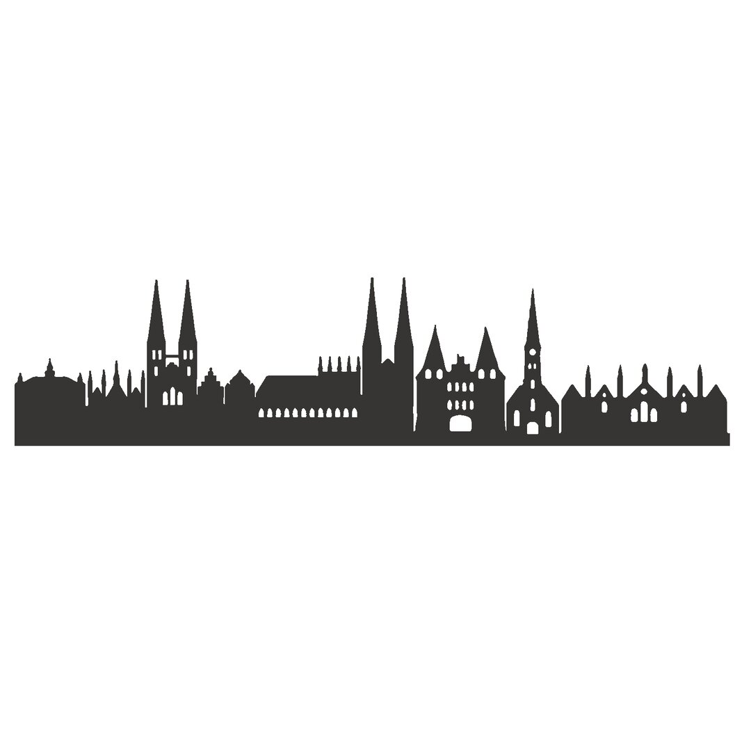 Wandaufkleber Skyline von Lübeck