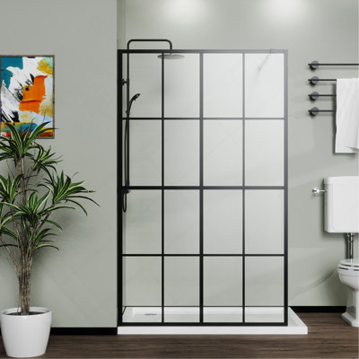 46 po x 72 po, écran de douche, pièce pour salle de bain, noir