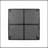 Outdoor Modern Aluminum Dining Table With Woven Accents, Antique Matte Black, Durable And Stylish For Patio Use