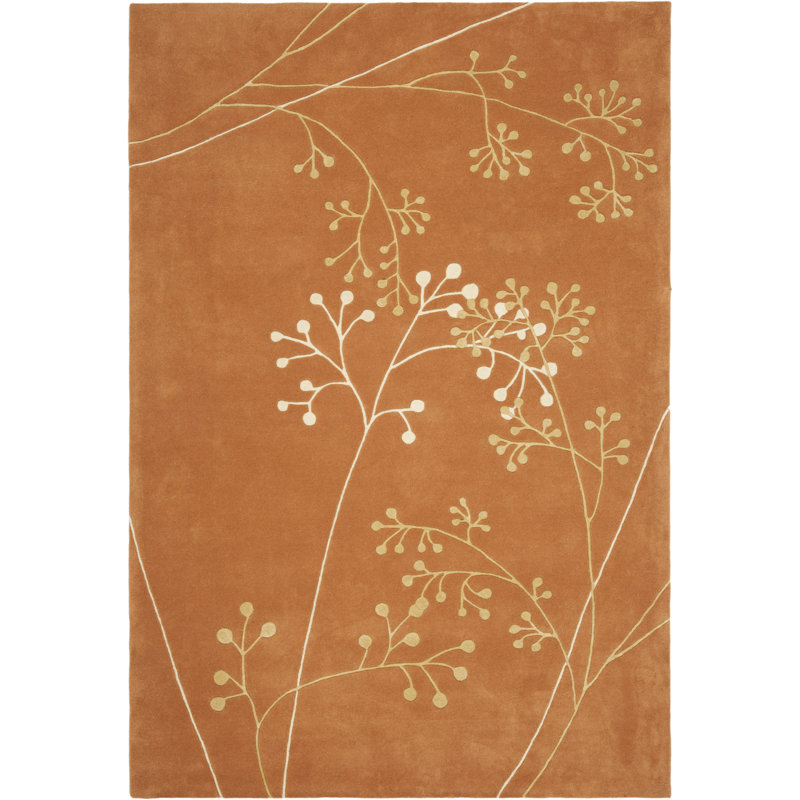 Soho Hand Tufted Wool Floral Rug, Rectangle 9'6" x 13'6"