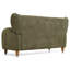 Chaises d'appoint confortables, causeuse en tissu chenille olive 58 po