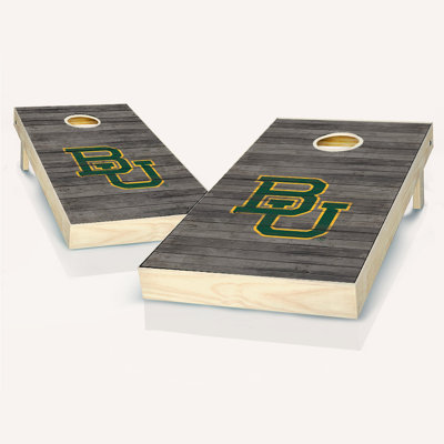 2' x 4' NCAA Team Distressed Solid Wood Cornhole Set with LED Lights