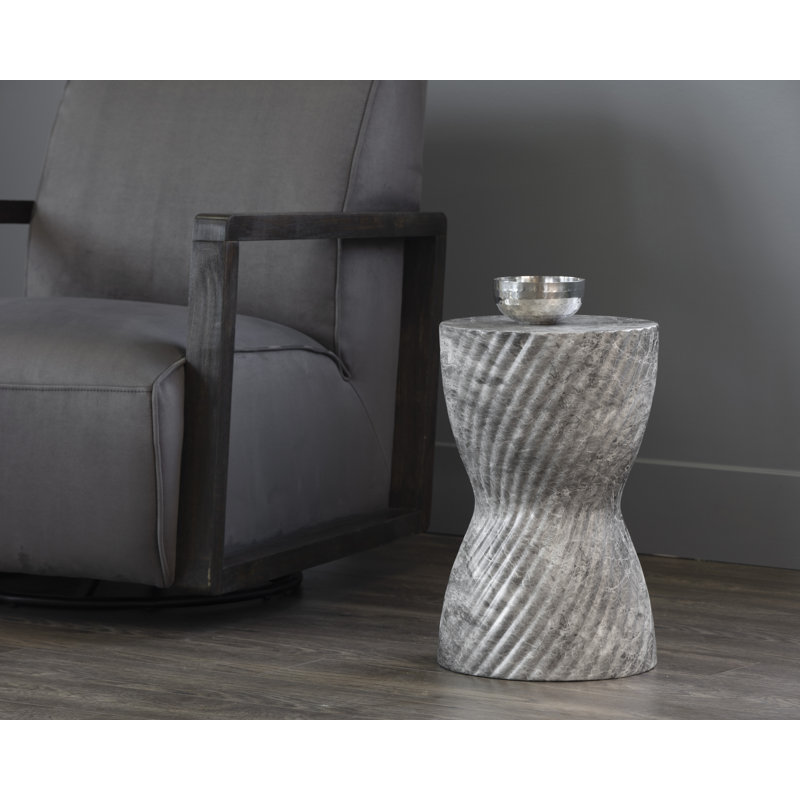 Anshveer End Table, Gray