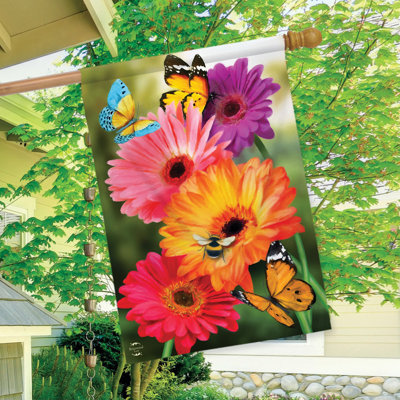 Drapeau de jardin jardin marguerites